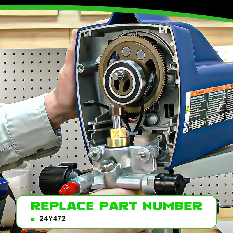 LEAPTREND 24Y472 Power Paint Sprayers Pump Repair Kit Compatible with Graco ProXChange ProX17 ProX19 ProX21 Electric Airless Paint Sprayer Piston Pump