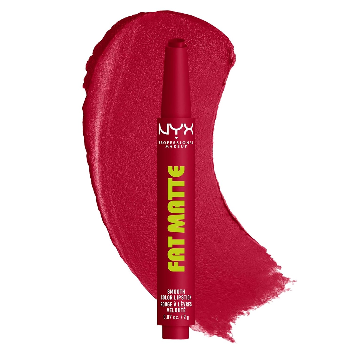 NYX Fat Matte Lipstick | Pigmented Non-Drying Lip Crayon for Long-Lasting Wear - Coral Cuddlin' (Dirty Peach)