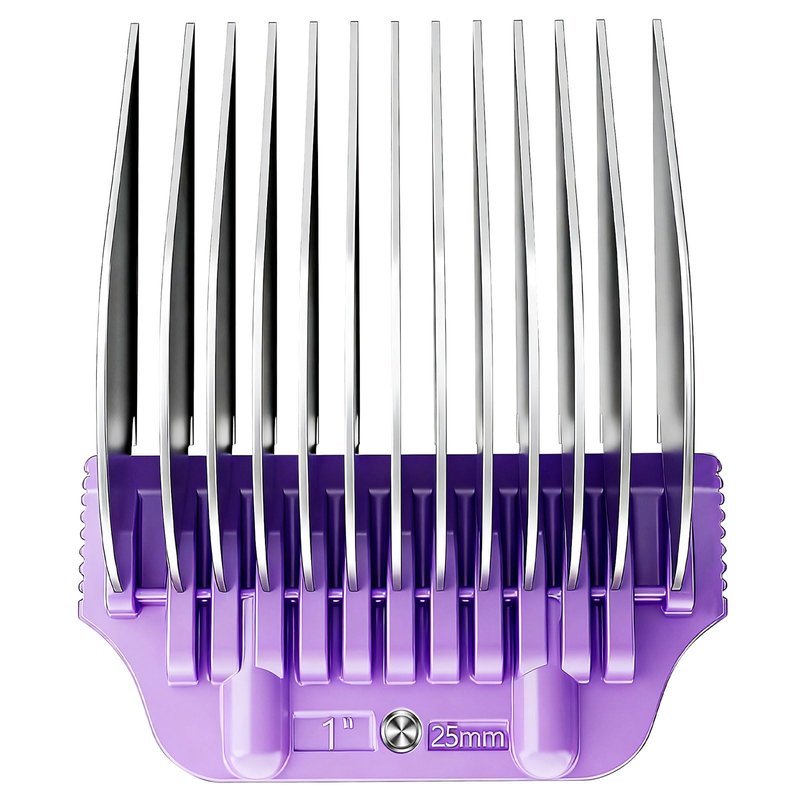 Wide Clipper Guard Attachment for A5 Type Wide Blade, Compatible with Andis, Wahl, Oster, Pet Grooming Attachment, Stainless Steel Professional Comb (25mm or 1")