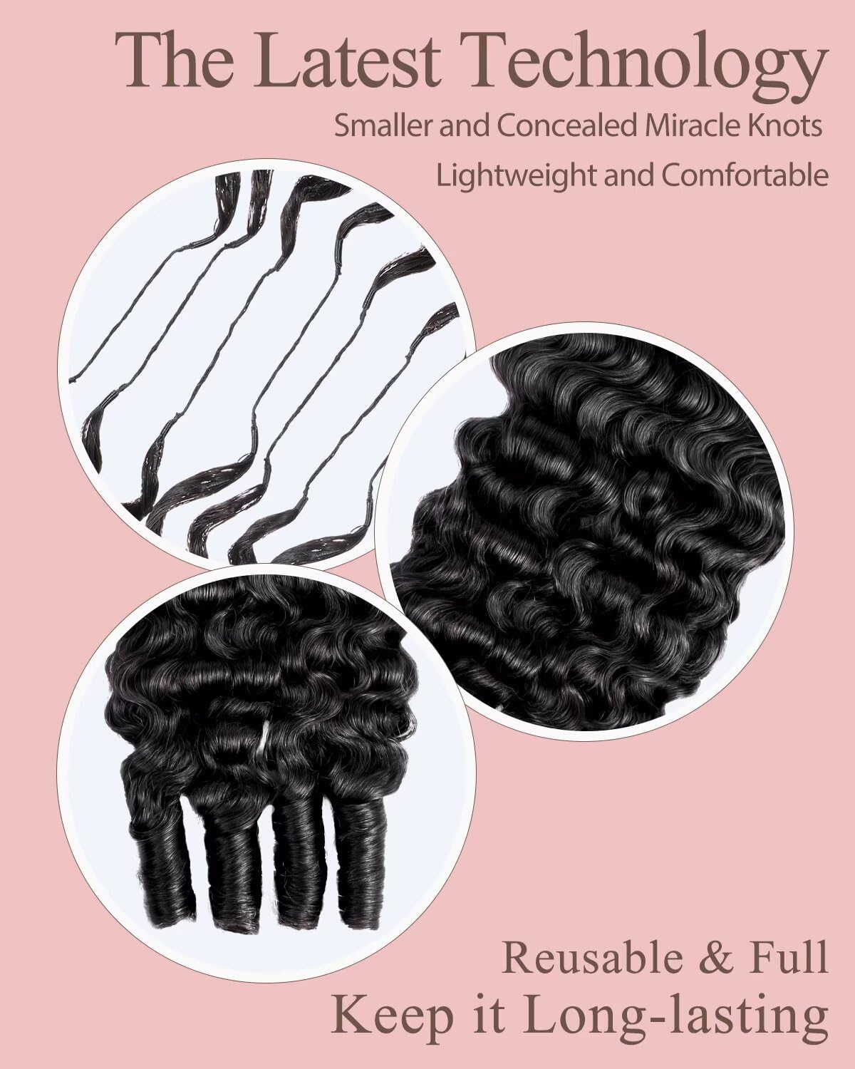 Human Crochet Hair for Black Women - 18 Inch Feather Extensions | Soft Lightweight Burmese Curly Texture, 55g 40 Strands