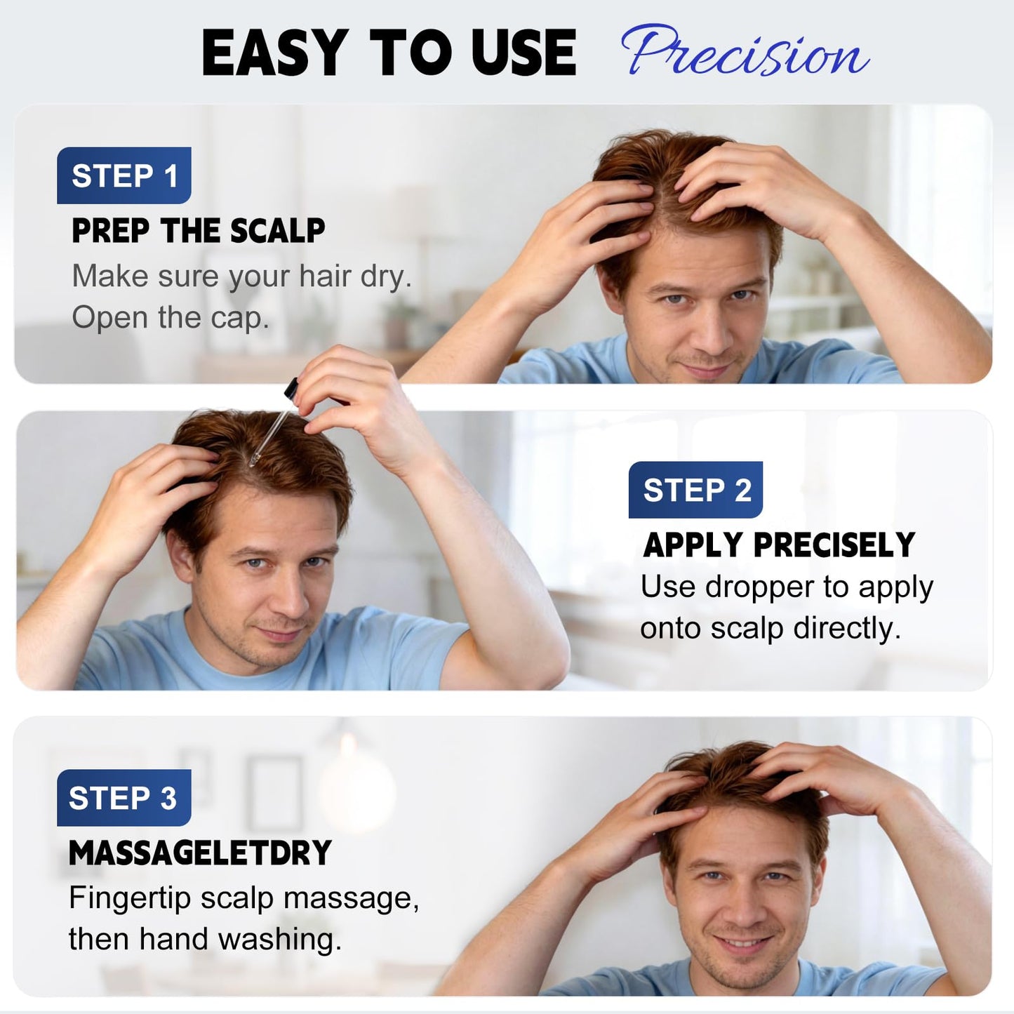 6 Pack NALIOPI 5% Minoxidil Topical Solution for Men & Women – Hair Regrowth Treatment for Thinning Hair, Receding Hairline & Crown – Extra Strength Scalp & Beard Growth – 6 x 2 fl oz (6 Month Supply)