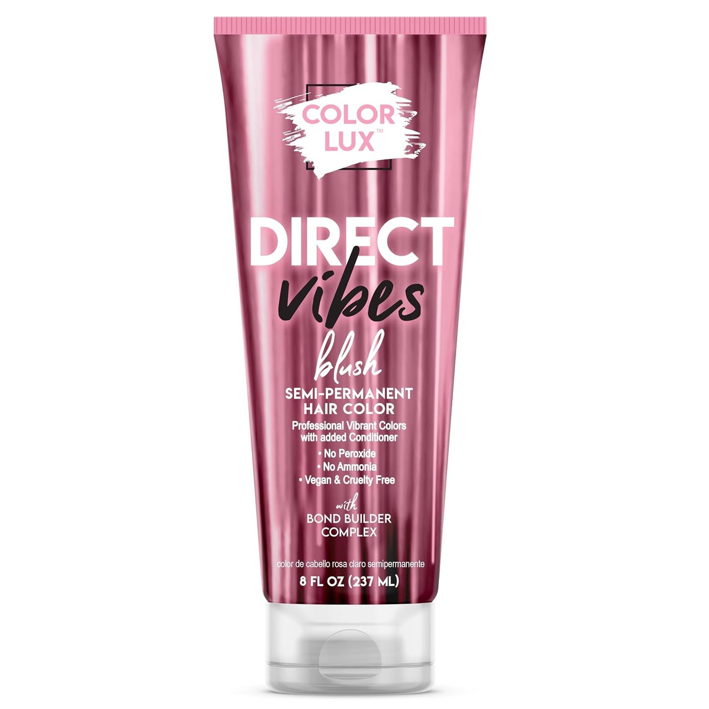 Color Lux Semi-Permanent Hair Color - Blush, Vibrant & Long-Lasting | Ammonia-Free, Vegan, 8 fl oz
