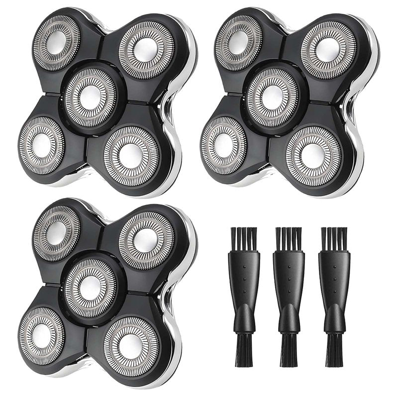 Remington Head Shaver Replacement Blade Compatible with Remington Balder Pro, 3PCS Balder Pro Replacement Head, 3 Cleaning Brush