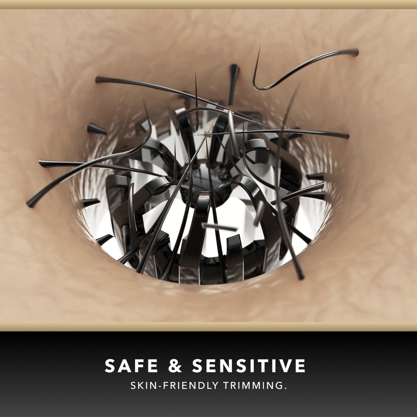 Blade & Stone™ NS502-DN Nose & Ear Trimmer 2.0 | Graphene-X™ Blade | High-Velocity Low-Noise Motor | Patented Rotary Blade Design | Skin-Friendly, Tug-Free Performance, Detachable Head - Dark Night