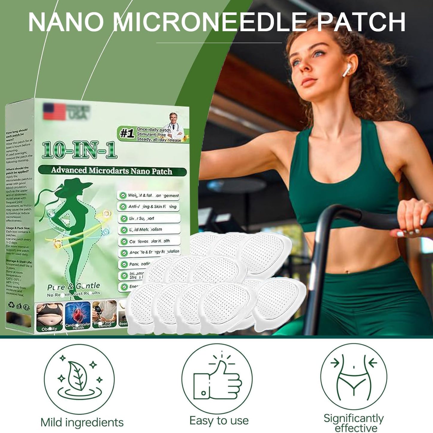 Moringa 10-in-1 Nano Patch | Natural Skin Care Patches for Men & Women - Gentle Formula (3 Boxes)