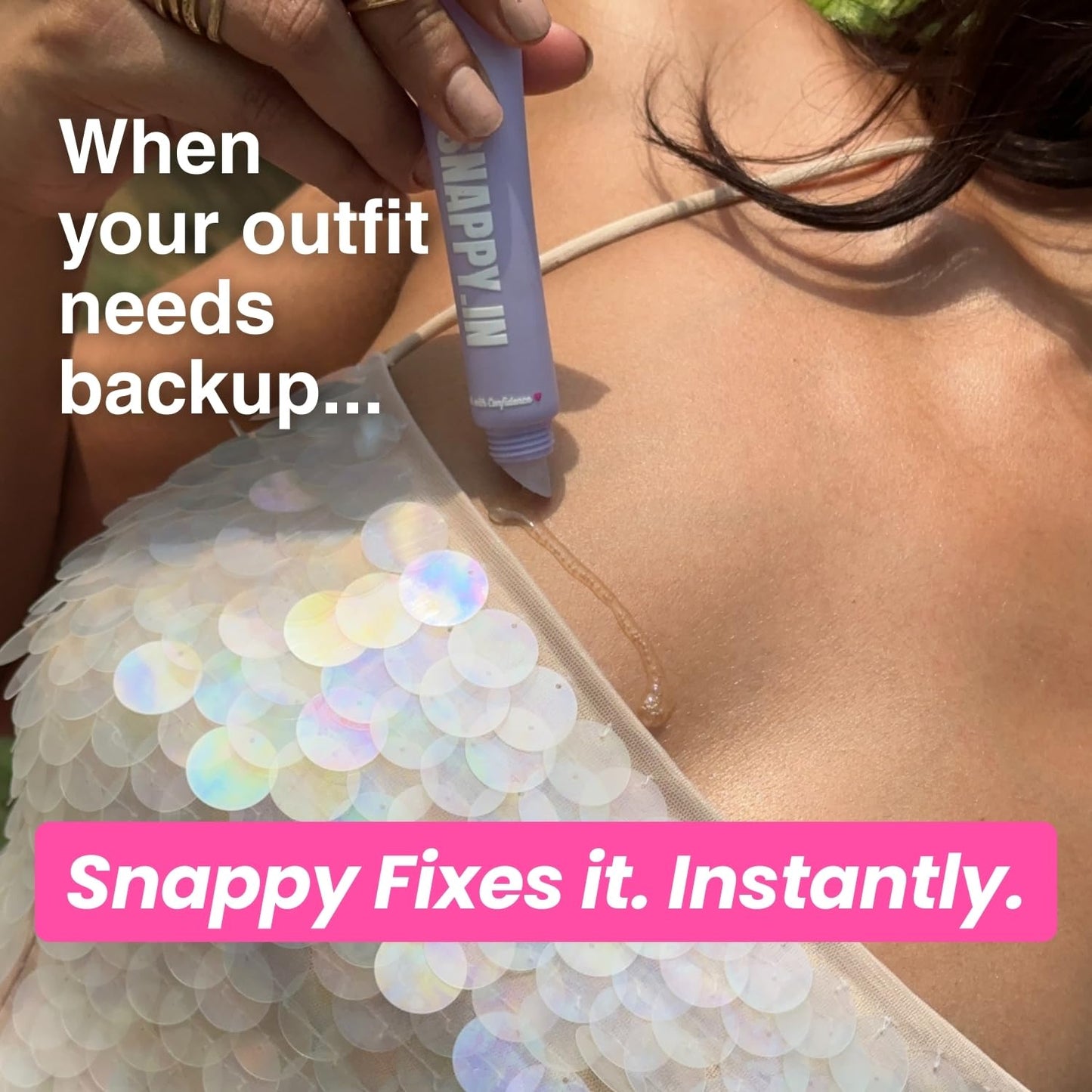 Body Glue - Strong Sweat-Proof Fashion Adhesive | Skin-Safe, Residue-Free, Transparent Hold