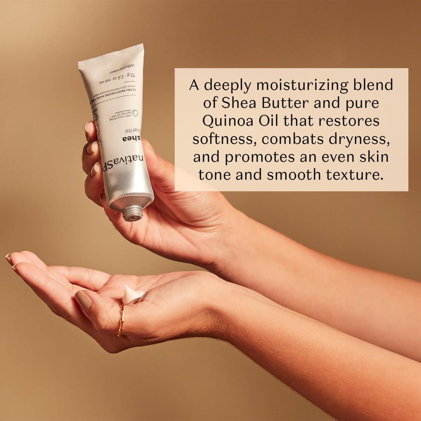 Nativa SPA by O Boticário, Shea Ultra-Moisturizing Hand Cream, Deeply Nourishing Formula with Shea Butter & Quinoa Oil, 2.6 Ounce