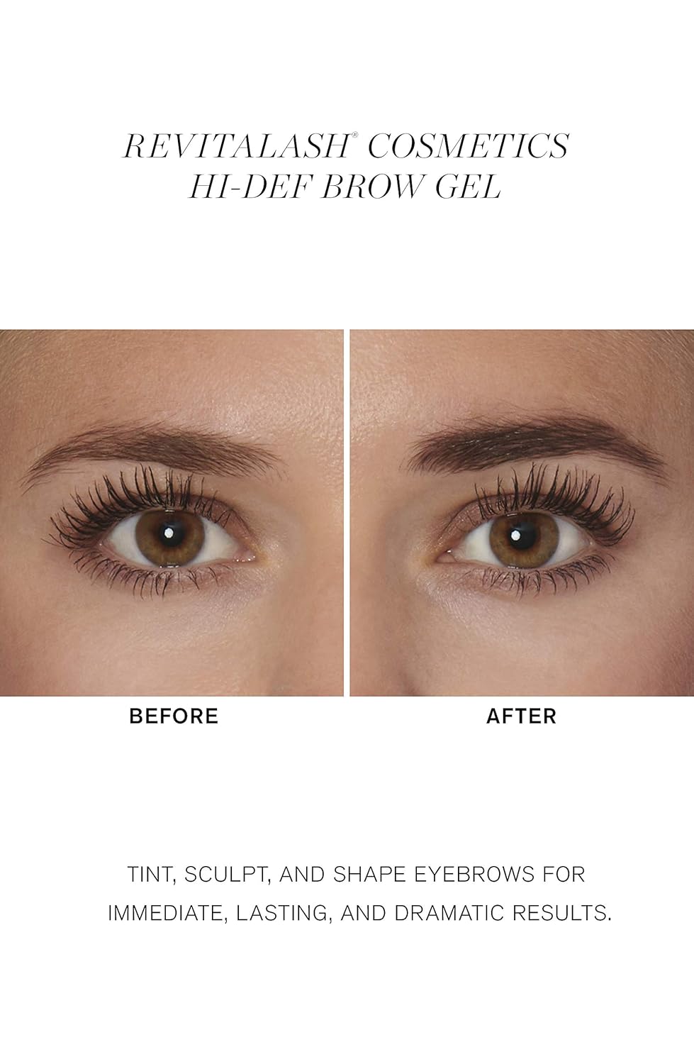 RevitaLash Hi-Def Brow Gel - Hypoallergenic, Cruelty-Free Eyebrow Gel for Perfectly Defined Brows