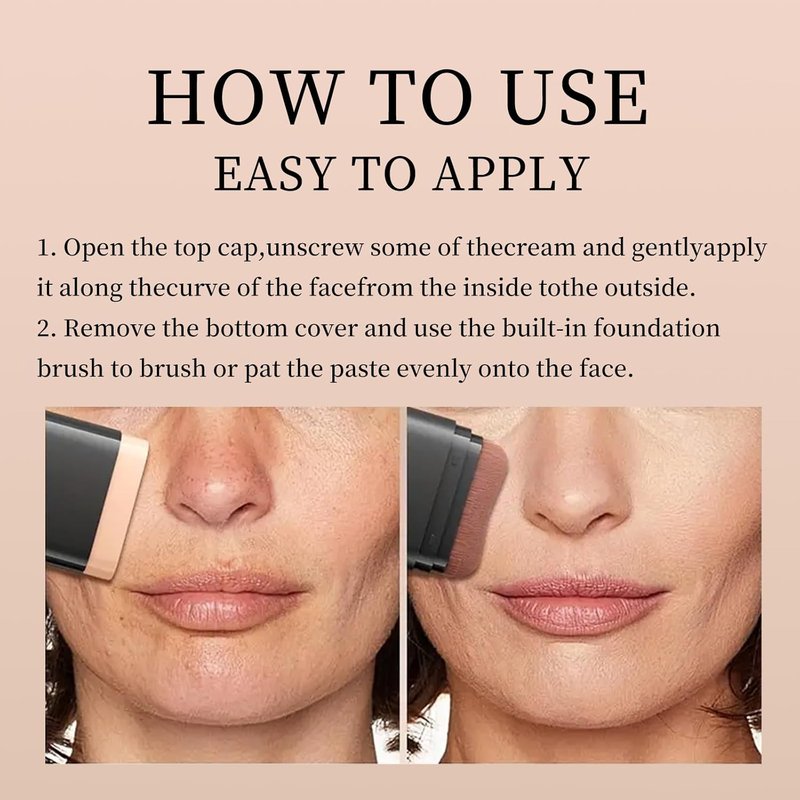 O'CHEAL Face Foundation Contour Stick - Long-Wear Lightweight Concealer for Blemishes | Shade 02 Natural
