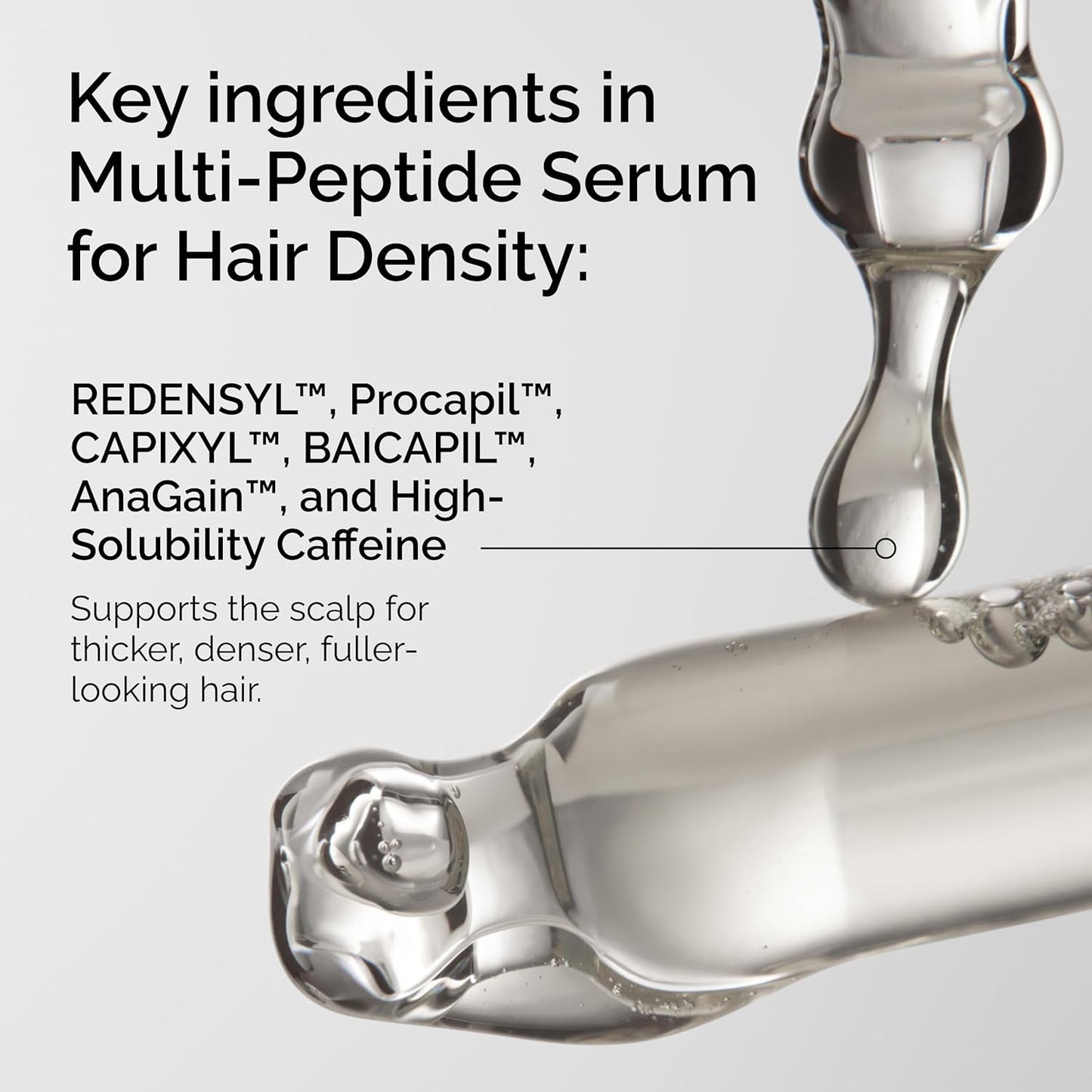 Multi-Peptide Hair Density Serum - Thicker, Fuller Hair Formula | Peptide-Powered Solution