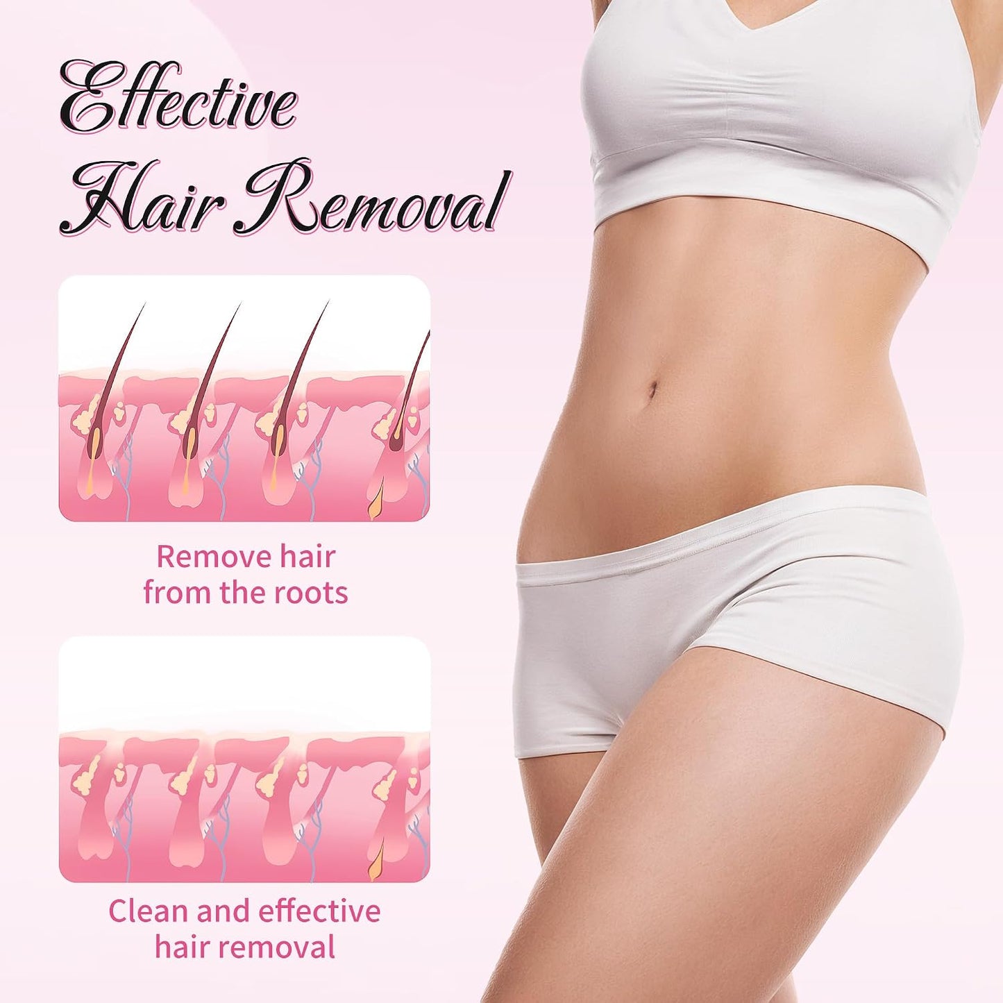 Eyebrow Wax Strips - 88pcs All-in-One Body Wax Strips for Hair Removal | Includes 8 Calming Oil Wipes, Suitable for All Skin Types
