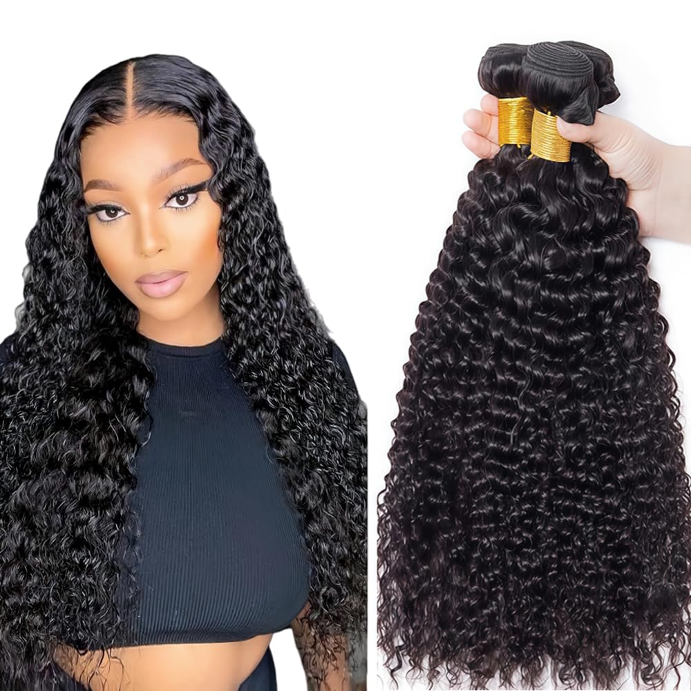 22 24 26 inch Water Wave Bundles Human Hair Wet and Wavy Bundles Human Hair Deep Curly Bundle Quick Weave Extensions 150g