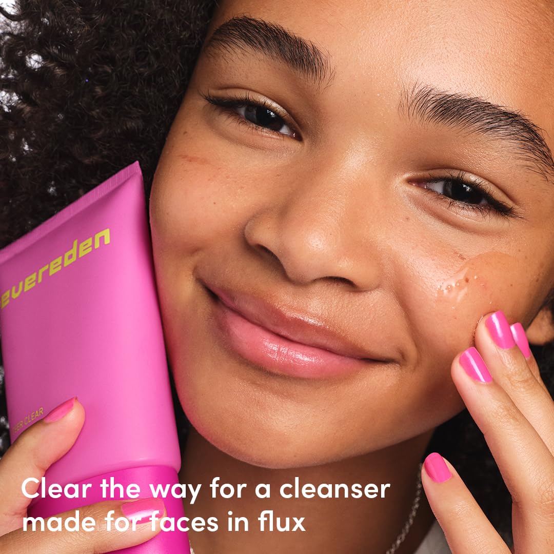 Evereden Balancing Jelly Cleanser for Teens | Vegan Face Wash for Oily & Pimple-Prone Skin - Gentle Pore Cleanser for Ages 10-12