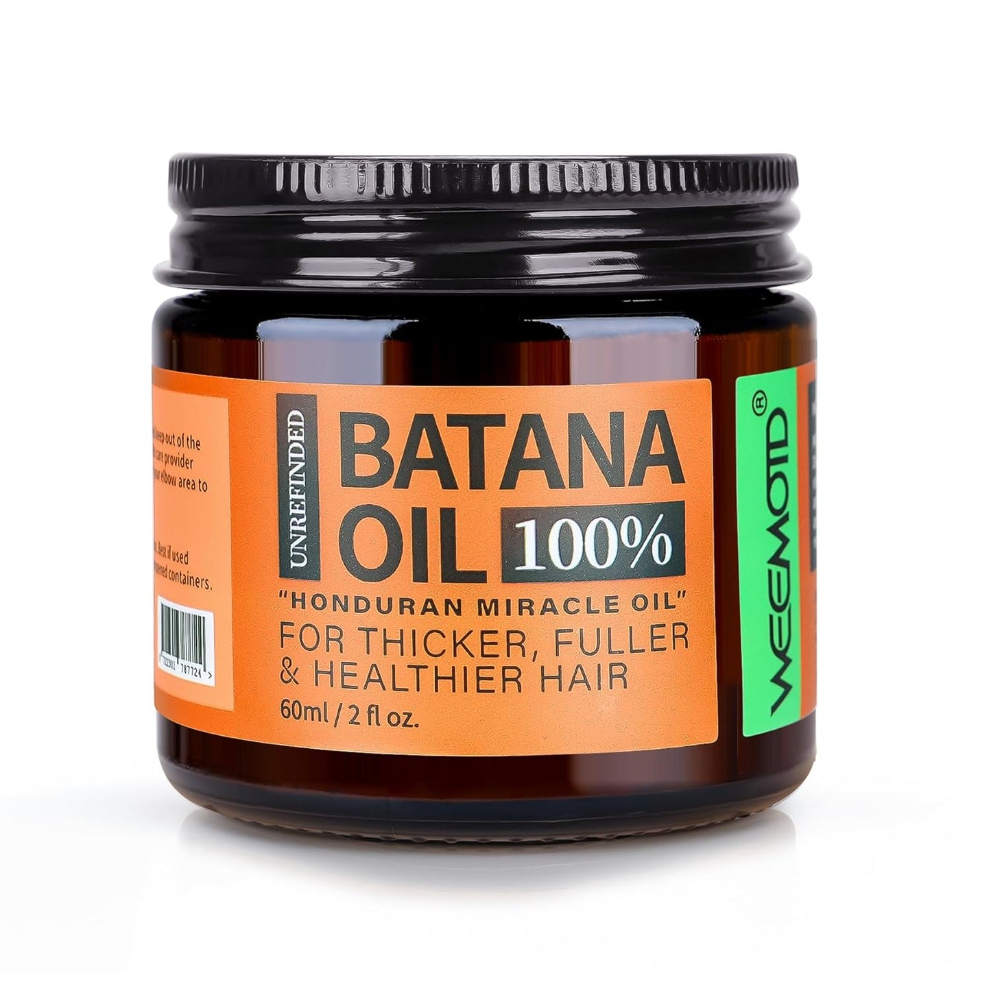 Batana Oil for Hair Growth - 100% Raw Organic Hair Mask | Promotes Thickness & Prevents Loss - 2 fl oz