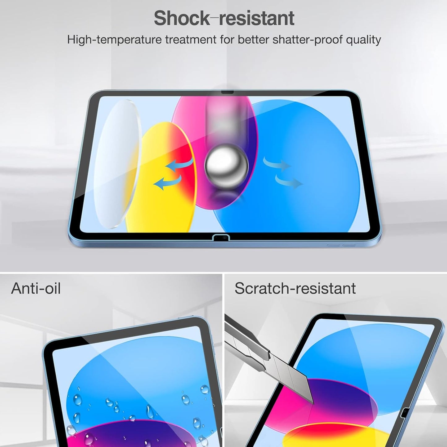 iPad Screen Protector - Tempered Glass Film Guard for A16 2025 & 10th Gen 11 Inch | Clear, 2 Pack
