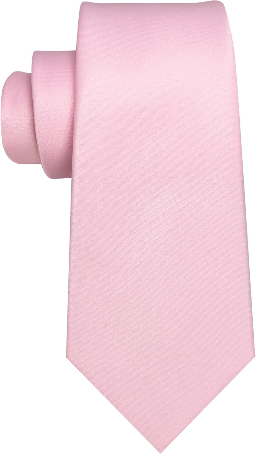 Solid Color Tie for Men - Business & Wedding Necktie | Elegant Design
