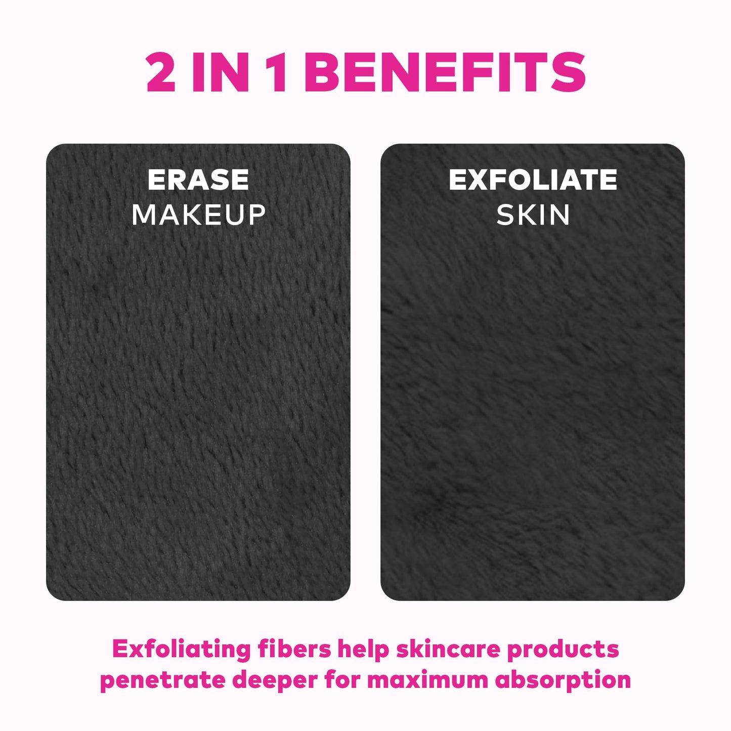 The Original MakeUp Eraser PRO, Effortlessly Remove All Makeup Using Only Water, Including Waterproof Mascara, Eyeliner, Foundation, Lipstick, Sunscreen,and More! Chic Black, 1ct.