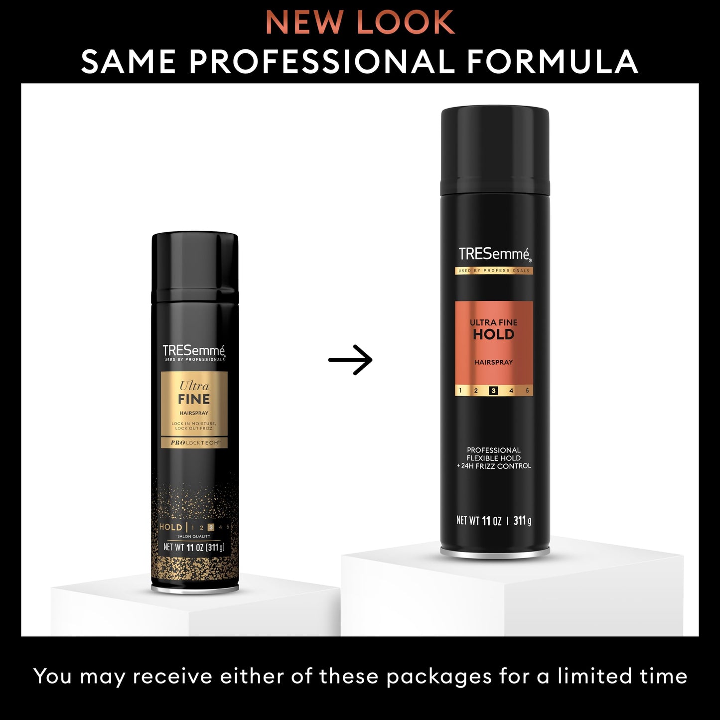 TRESemmé Ultra Fine Mist Hairspray Pack of 6 For Flexible Hold with Pro Lock Tech 11 oz