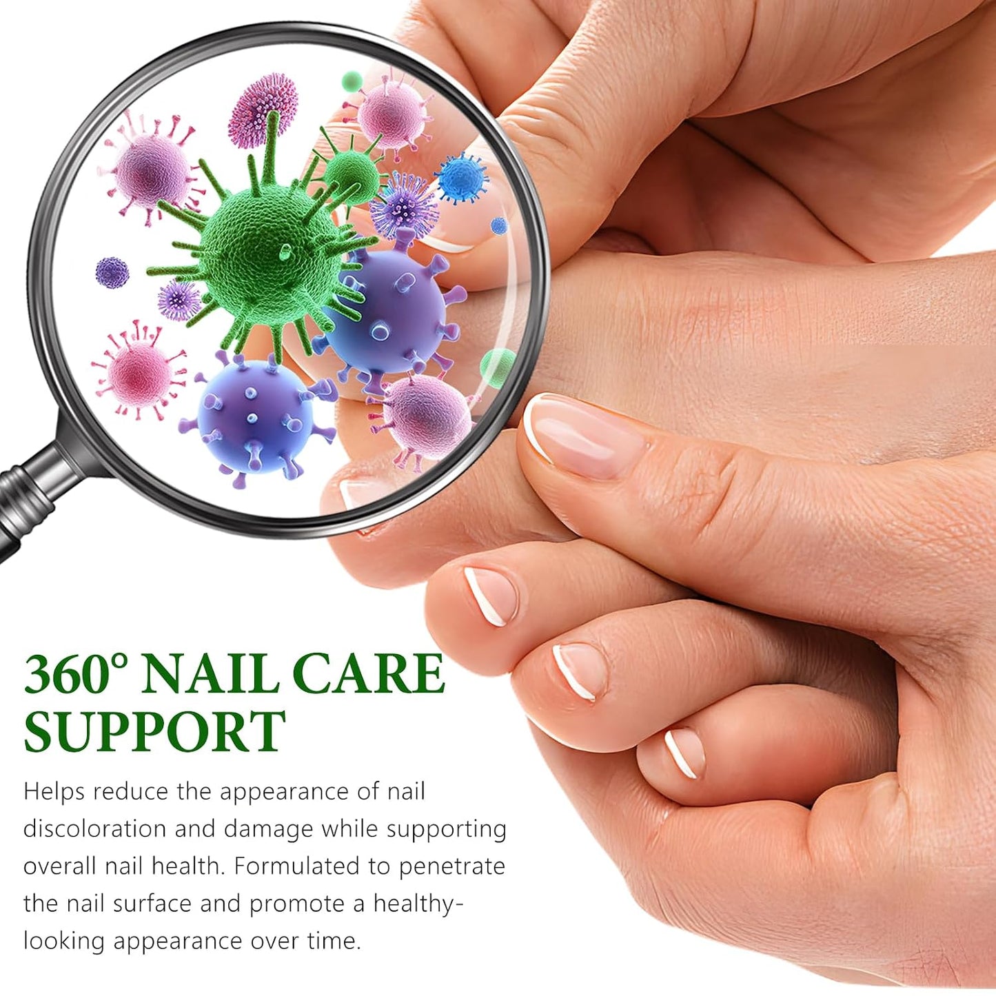 Nail Fungus Treatment - Extra Strength Ginger Serum for Toe Nail Growth & Repair | 2 Pcs