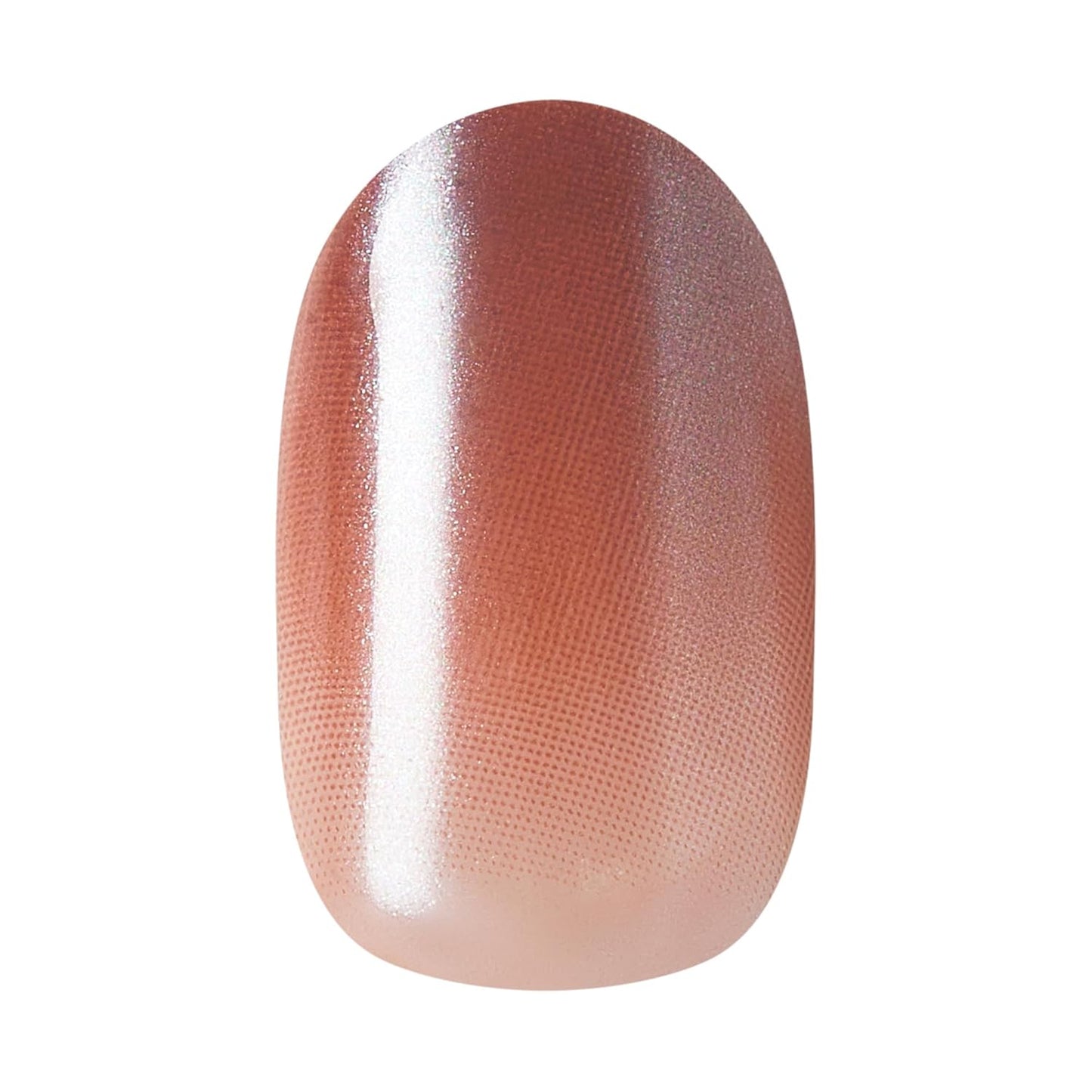 Kiss Impress No Glue Press-On Nails - Blissful Radiance Brown | Short Oval Shape, 30 Nails & Accessories