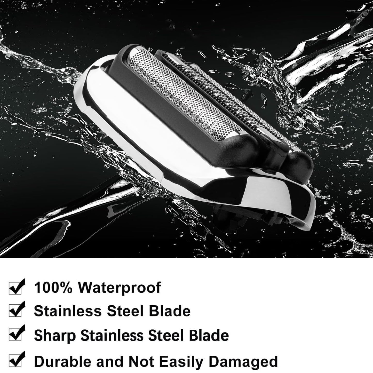 73S-Series 7 Replacement Foil & Blades Compatible with Braun S7 Replacement Head,73S Replacement Shaver Heads for Braun Series 7 360 Electric Razors Shaver 5764 7020s 7025s 7085cc 7027cs 7071cc 7075cc
