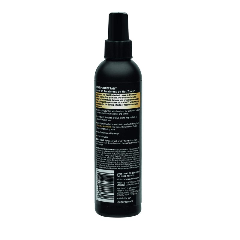 Hot Tools Hair Heat Protectant Leave-in Treatment Spray, 8 Ounce