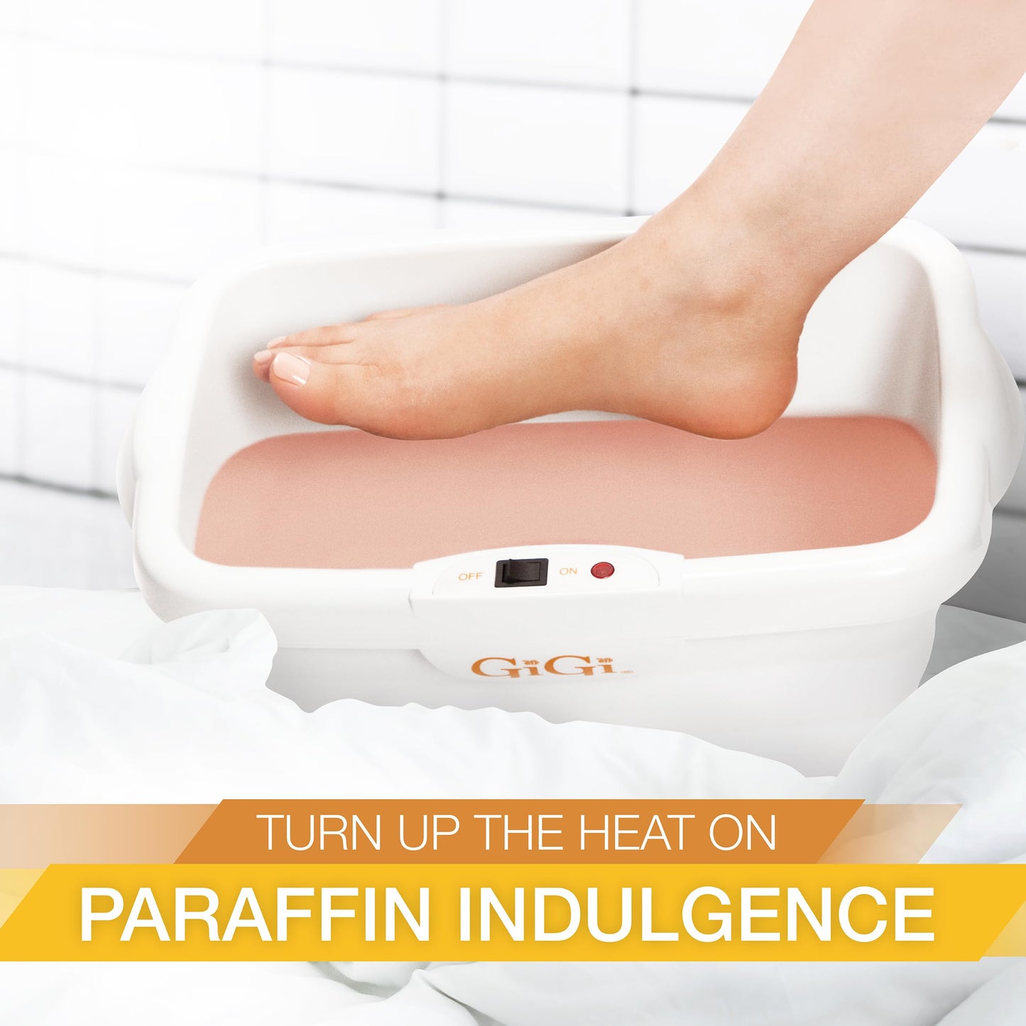 Gigi Paraffin Wax Warmer - Professional Grade Paraffin Bath for Manicures and Pedicures - Includes 6 lbs. of Paraffin Wax - Digital Temperature Control and Ergonomic Design for Comfort and Relaxation
