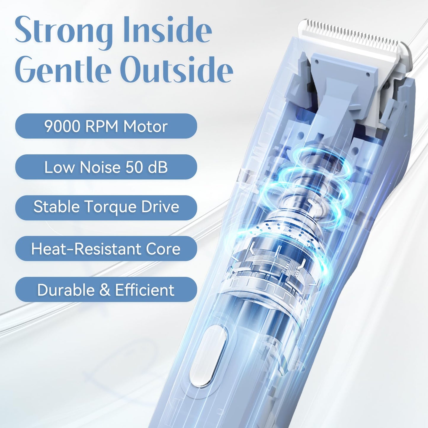 5-in-1 Bikini Trimmer for Women, Electric Razors Shaver IPX7 Waterproof, Cordless Body Hair Trimmer, Ceramic Blade, Facial & Pubic Hair Removal, Travel Portable (Blue)
