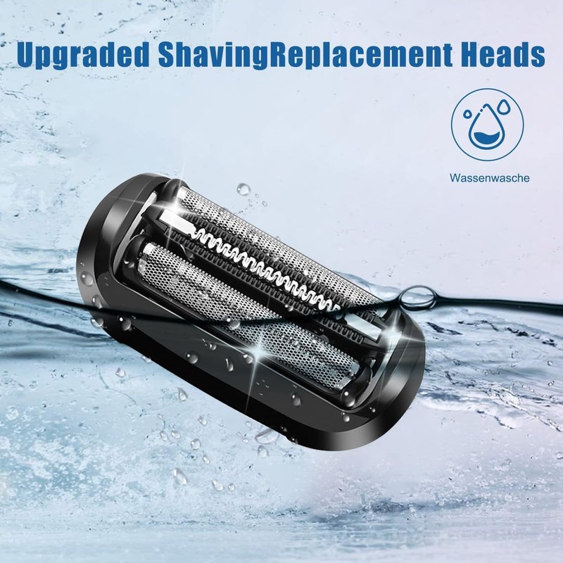 53B Shaver Head Replacement,Compatible with Series 5/6 Shavers foil 5020cs 5018s 5035s 5049cs 5050cs 6020s 6040cs 6075cc,2Packs