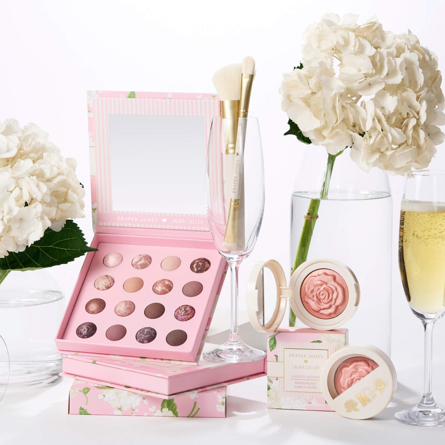 LAURA GELLER NEW YORK Baked Blush-n-Brighten for Mature Skin - 00 In Bloom - Powder Blush Won't Settle into Fine Lines - Buildable Natural Finish – Longlasting Formula - Made in Italy