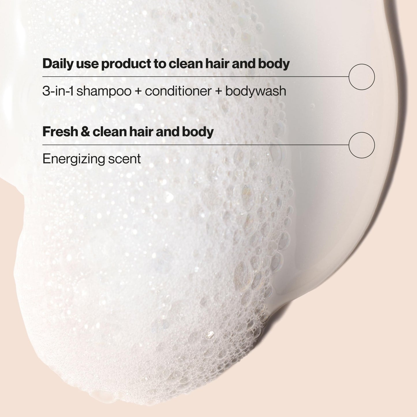 Suave Men Citrus Rush 3-in-1 Shampoo, Conditioner, and Body Wash with Citrus and Sandalwood Scent, Daily Clean, 12.6 oz, 6 Pack