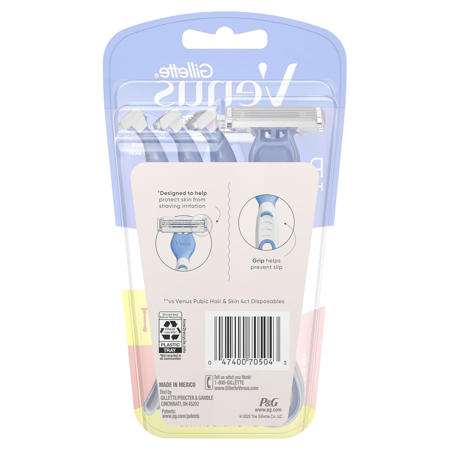 Gillette Venus Women's Disposable Razors - Bikini & Pubic Hair Grooming, 6 Count