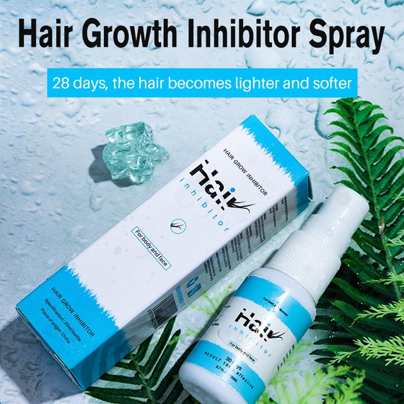 LINEDSON Hair Inhibitor Spray for Face, Non-Irritating Hair Growth Inhibitor for Women Stop Facial Hair Growth After Hair Removal for Body, Face, Underarm, Arm, Leg, Private Areas Depilatories