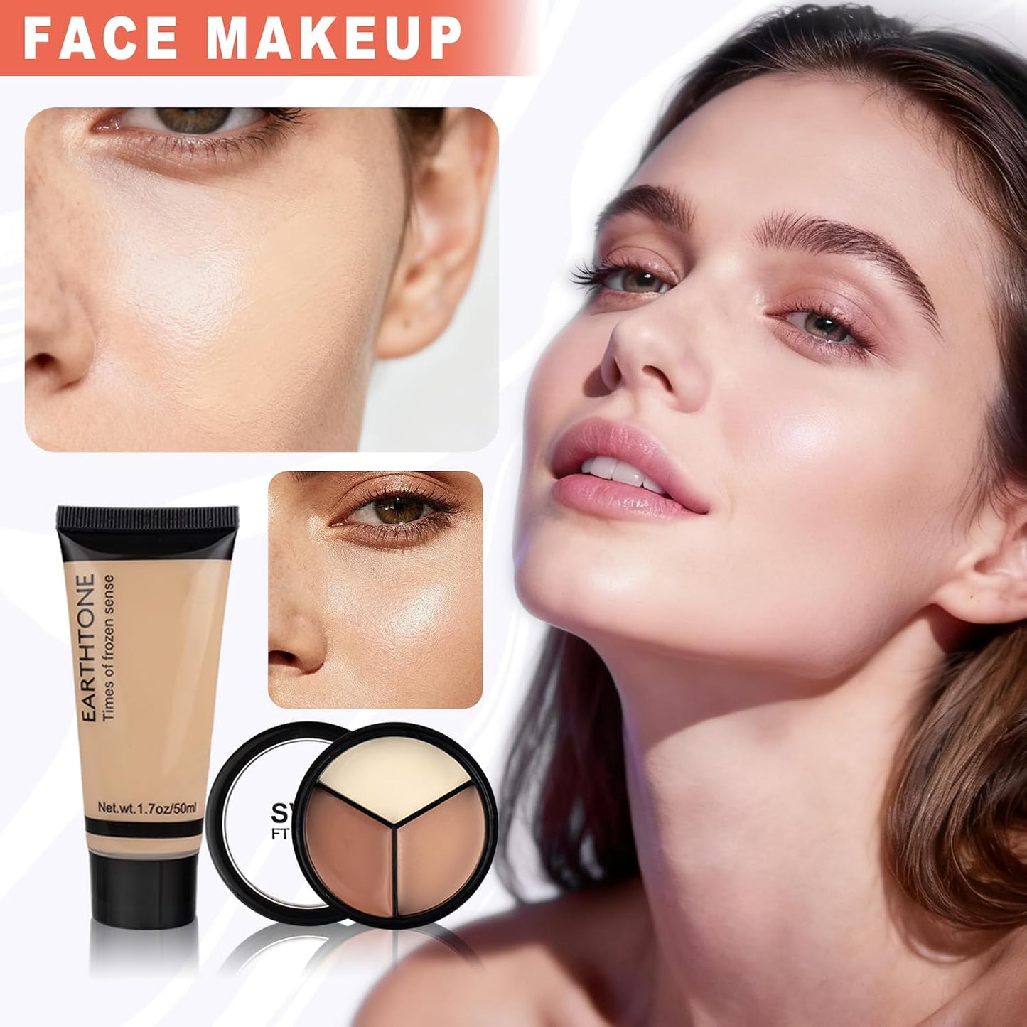 Makeup Kit for Teen Girls - Complete Gift Set with Foundation, Eyeshadow, Lipstick, Eyeliner & Brushes | Perfect for Beginners