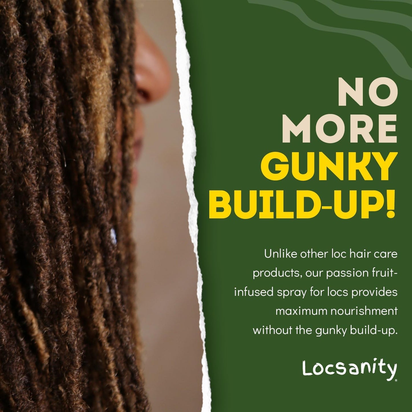 Loc Spray - Locsanity Daily Moisturizing Refreshing Spray for Dreadlocks, Locs, Sisterlocks - Passion Fruit Hair and Scalp Moisturizer for Dry Locs, Braids - Lightweight Plant-Based Care (8 fl oz)