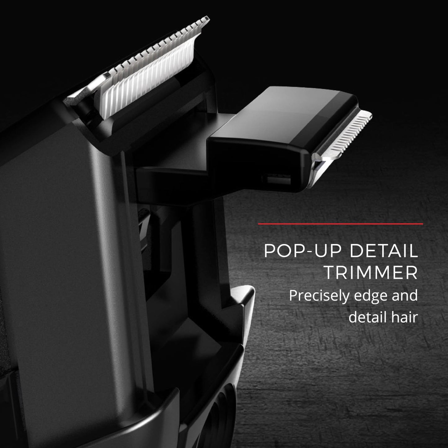 Remington Beard Trimmer for Men, Cordless Groomer, Ceramic-Coated Blades, Adjustable Zoom Wheel (1–18mm), 9 Length Settings, Pop-Up Detail Trimmer, Rechargeable