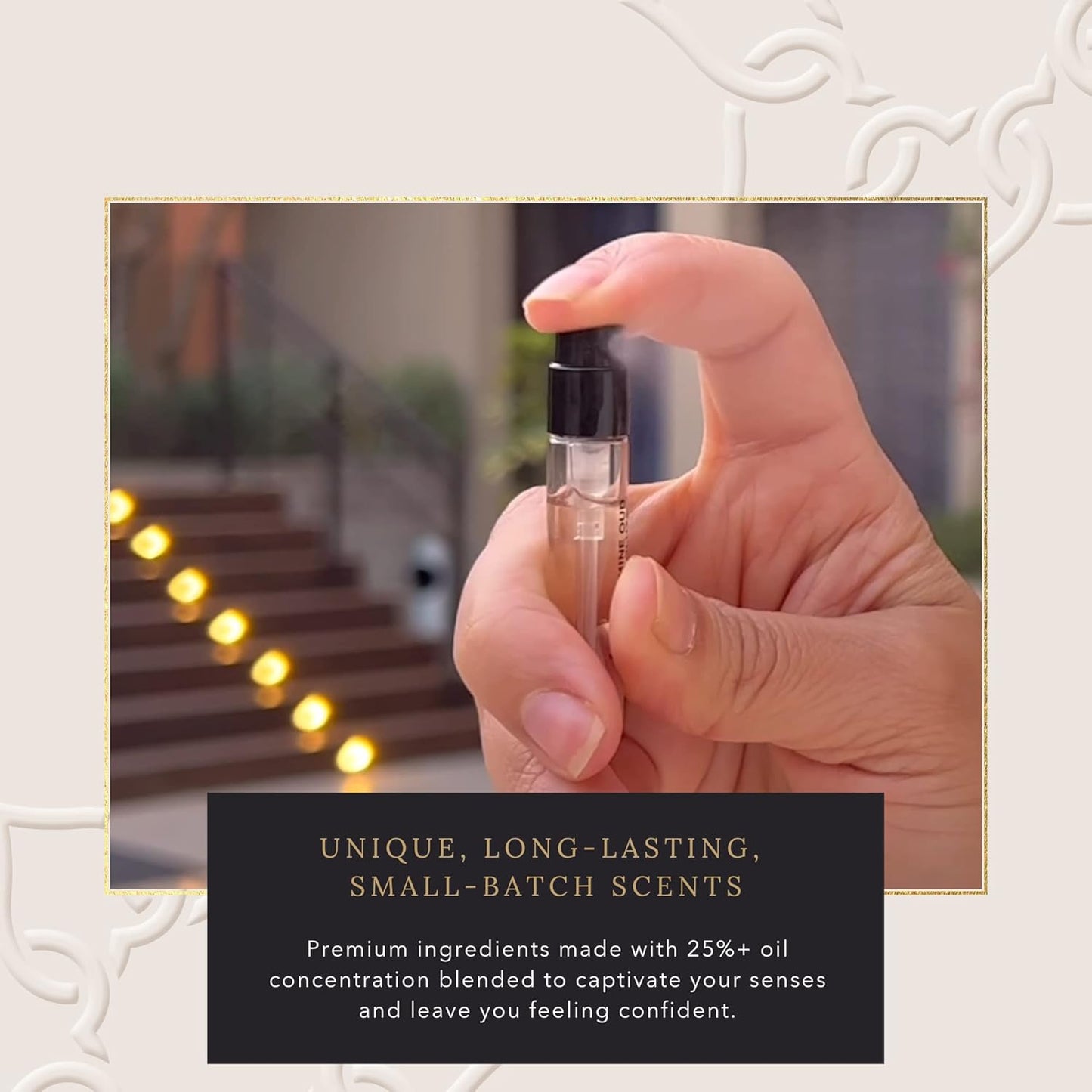 H HABIBI Oud Perfume Discovery Sample Set | Luxury Eau De Parfum & Cologne Sampler for Men & Women - Travel Size Gift Set, 5 x 2ml
