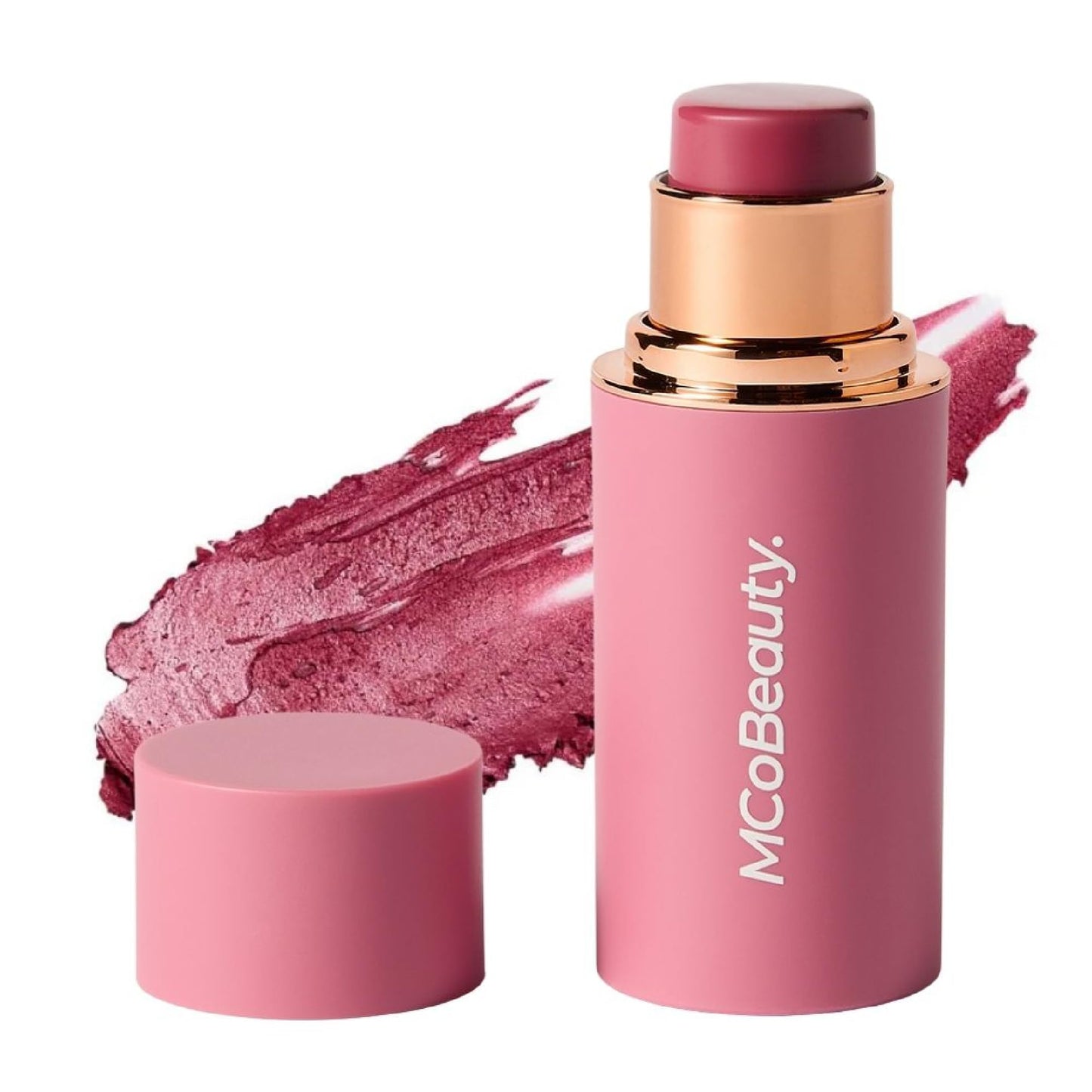 Baby Face Cream Blush Stick - Lucy - Deep Rose Multiuse Buildable Lip and Cheek Color Balm for a Radiant Dewy Glow - Face Makeup with Jojoba Seed Oil Coconut Oil - Vegan & Cruelty Free