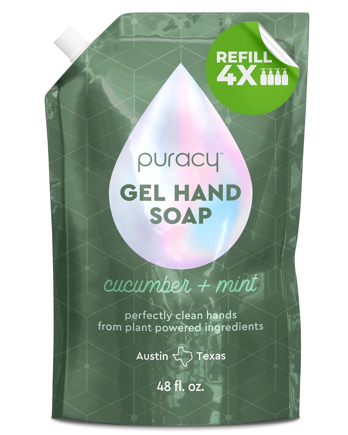 Puracy Organic Hand Soap - Moisturizing Natural Gel for Soft Skin | Cucumber & Mint, 12 fl. oz.