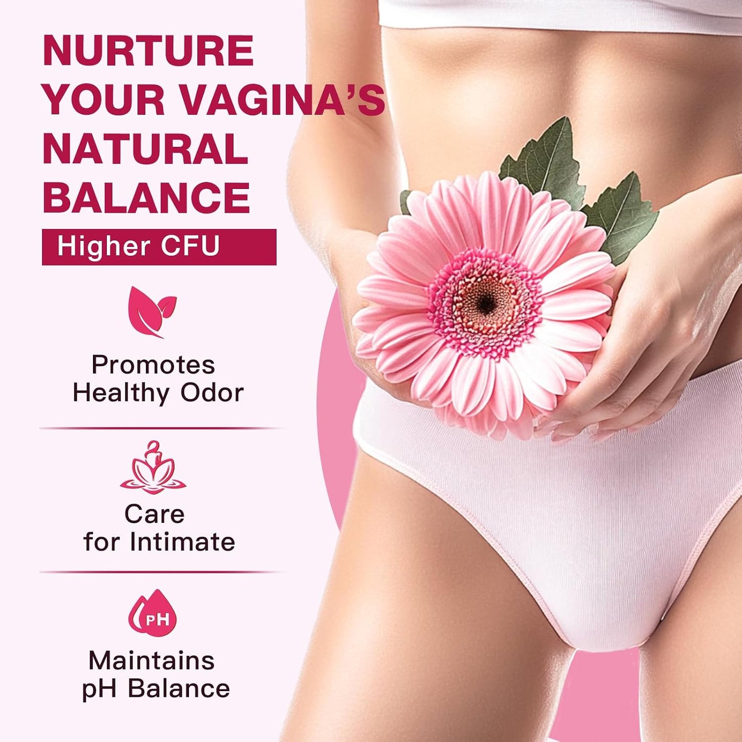 Probiotics for Women | Vaginal Health Support with Cranberry & D-Mannose - 90 Vegan Capsules