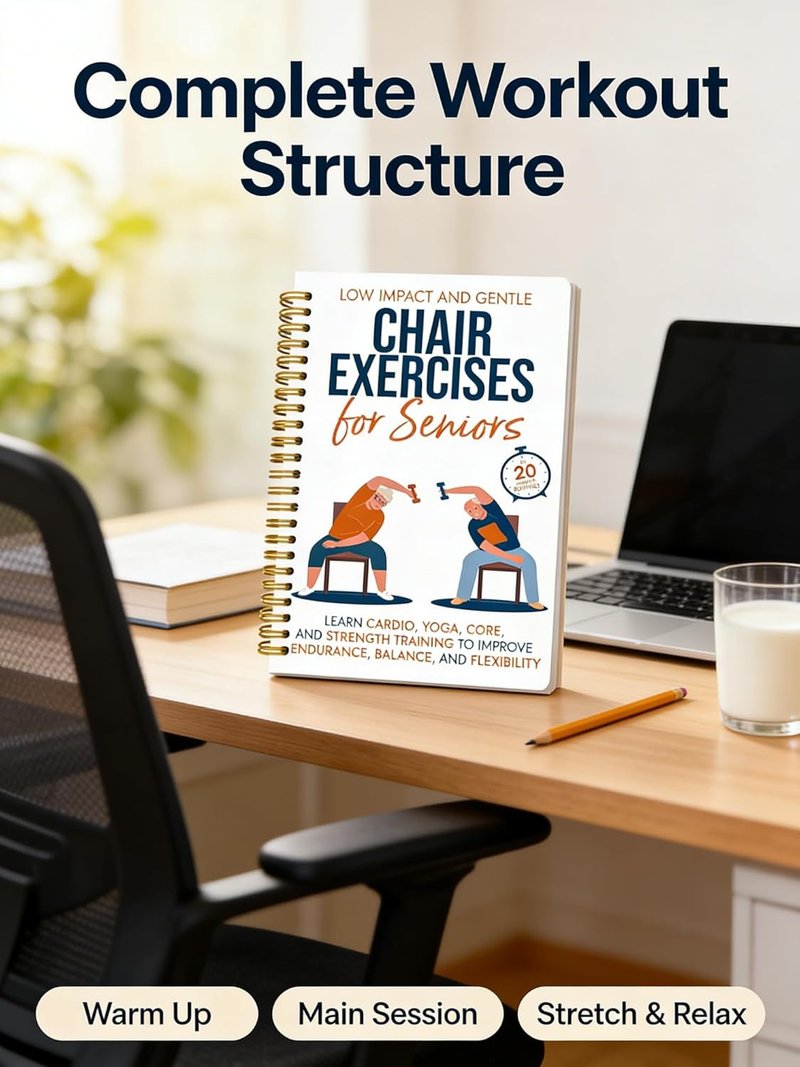 Chair Yoga for Seniors Over 60 - Gentle Poses & Exercise Chart | Home Workout Guide