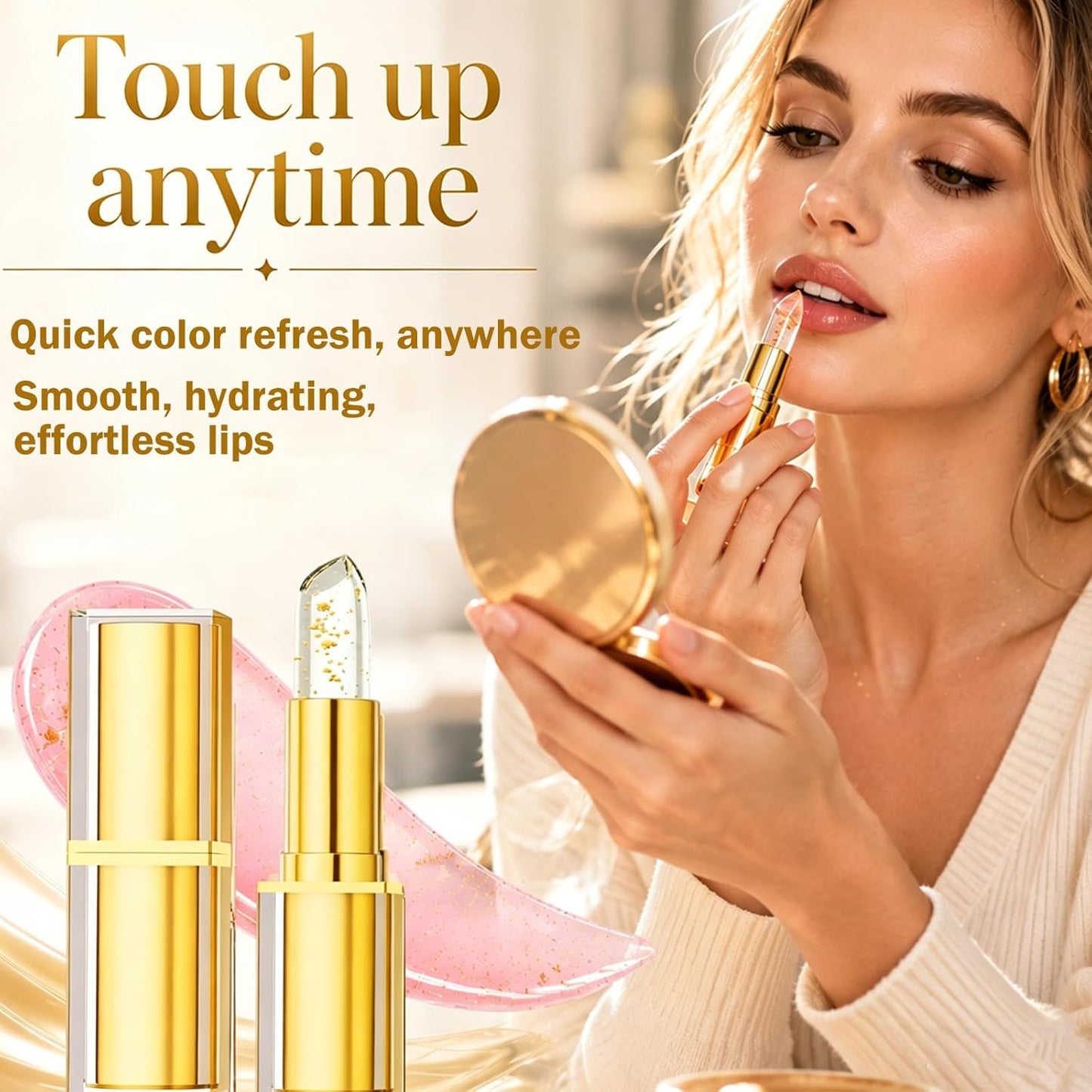 Color Changing Lipstick - PH Adjusting Hydrating Formula | Long Lasting Moisturizing Gloss for Women