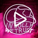 In Dolly We Trust Neon Sign - Pink Cowgirl Hat LED Wall Art