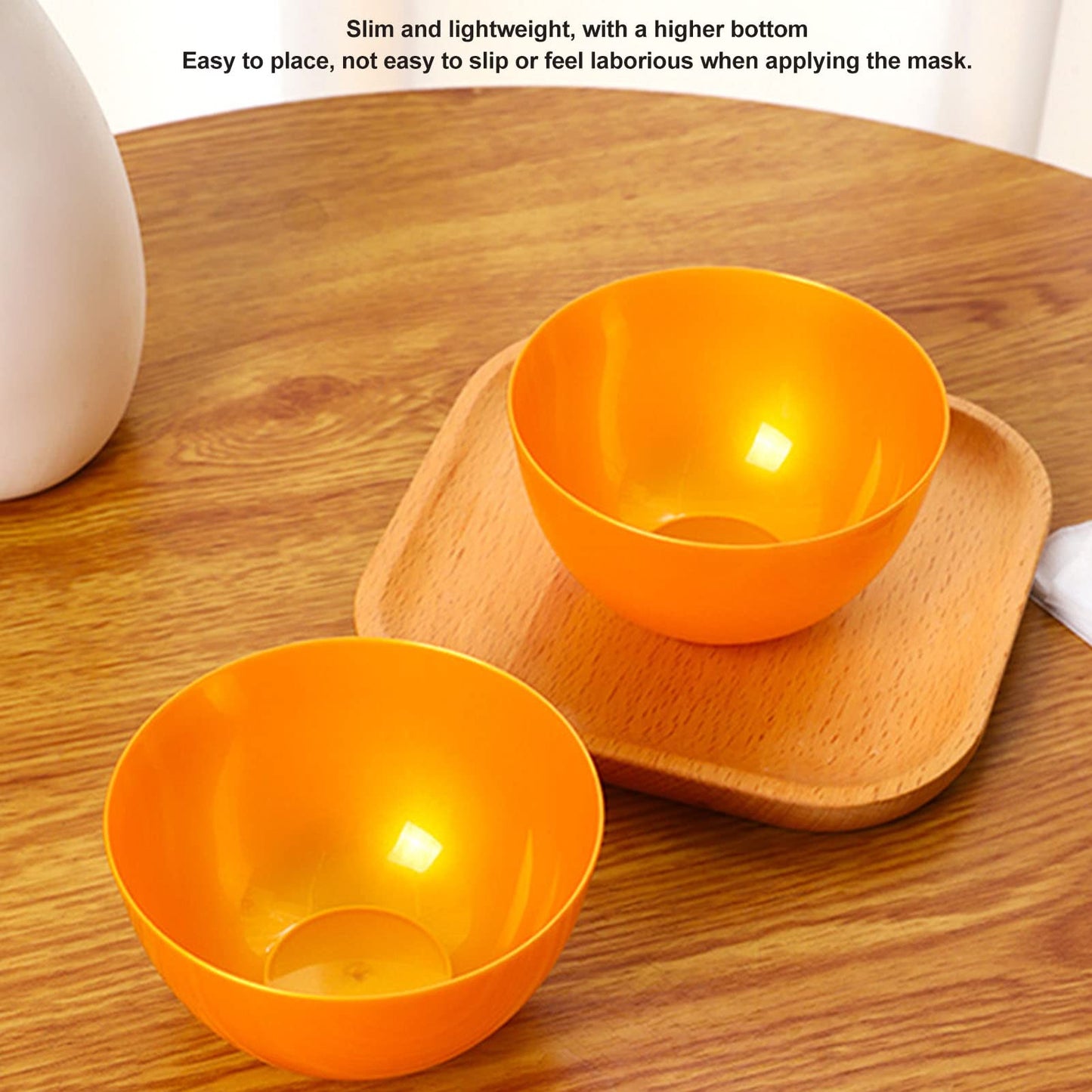 NSXAYIWE 10PCS Facial Mask Mixing Bowl, 4 Inch High Hardness Plastic Mixing Bowls with Non-slip Base, Mixing Bowl for Hair Dye, Spa Esthetician Bowls for Facials Mask, Mud Masks Home Salon