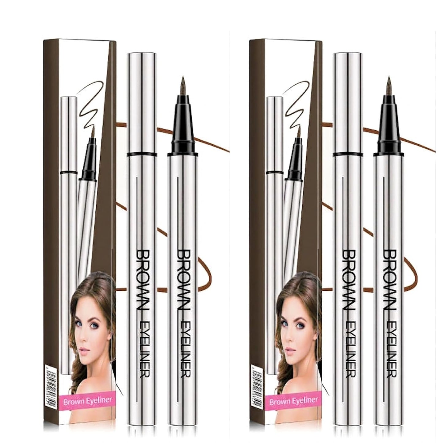 Long-Lasting Waterproof Eyeliner - 24-Hour Smooth Application, Ultra-Creamy Texture | 2PCS