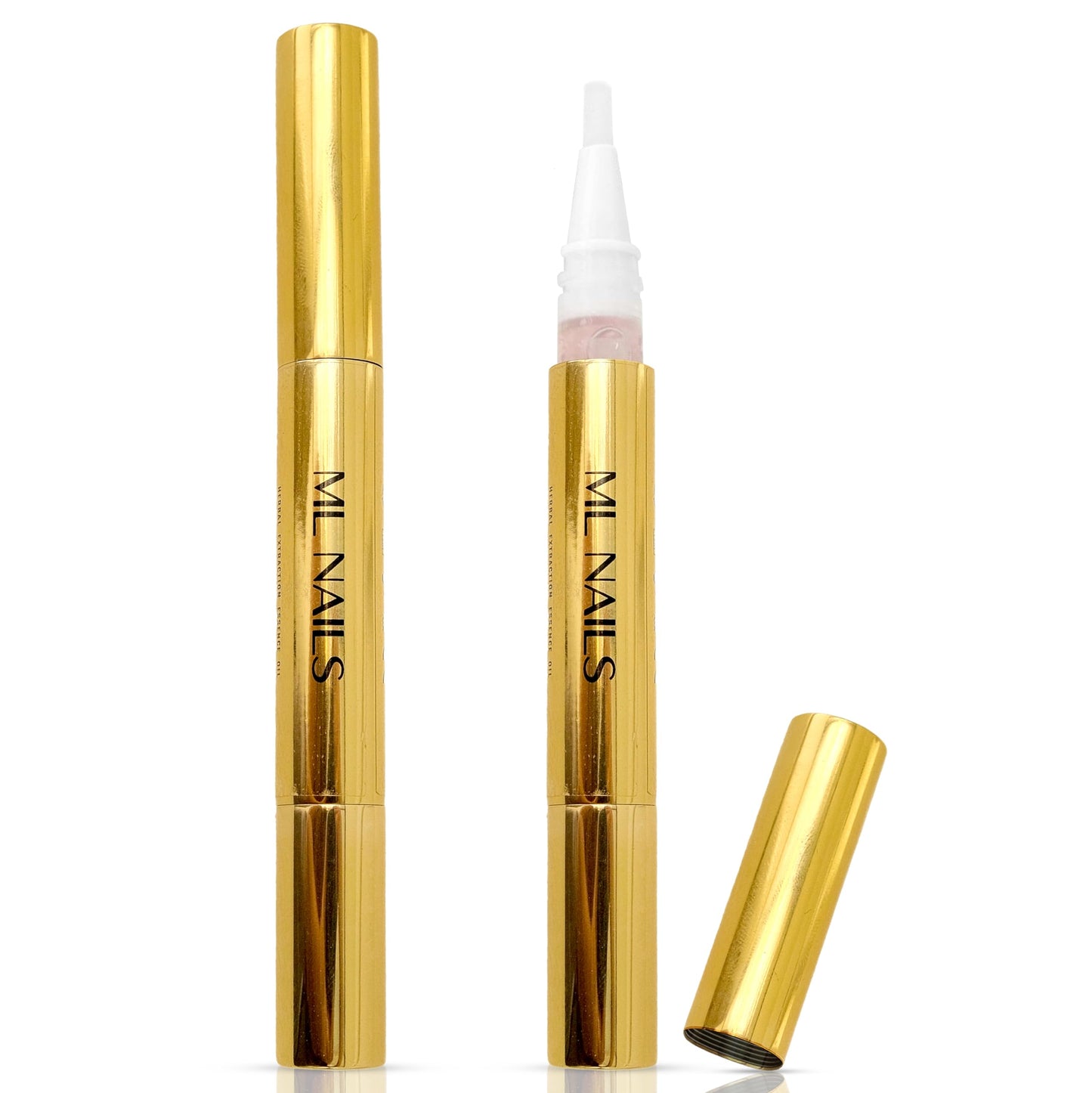 Cuticle Oil Pen for Nails - Moisturizing Nail Strengthener with Jojoba Oil, Vitamin E, & Vitamin B for Cuticle Repair - Quick-Absorbing Cuticle Softener & Nail Protector by ML Nails - Rose, 3mL