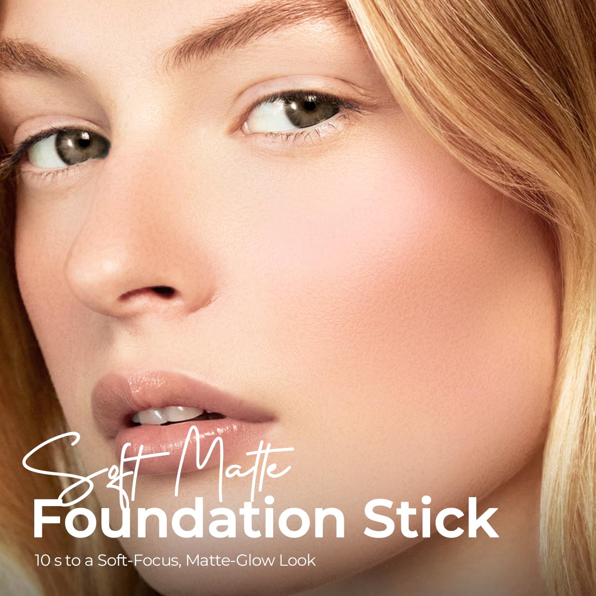 SACE LADY Foundation Stick - Medium to Full Coverage Makeup with Built-in Brush | Soft Matte Finish, SPF 30, 0.4 Oz