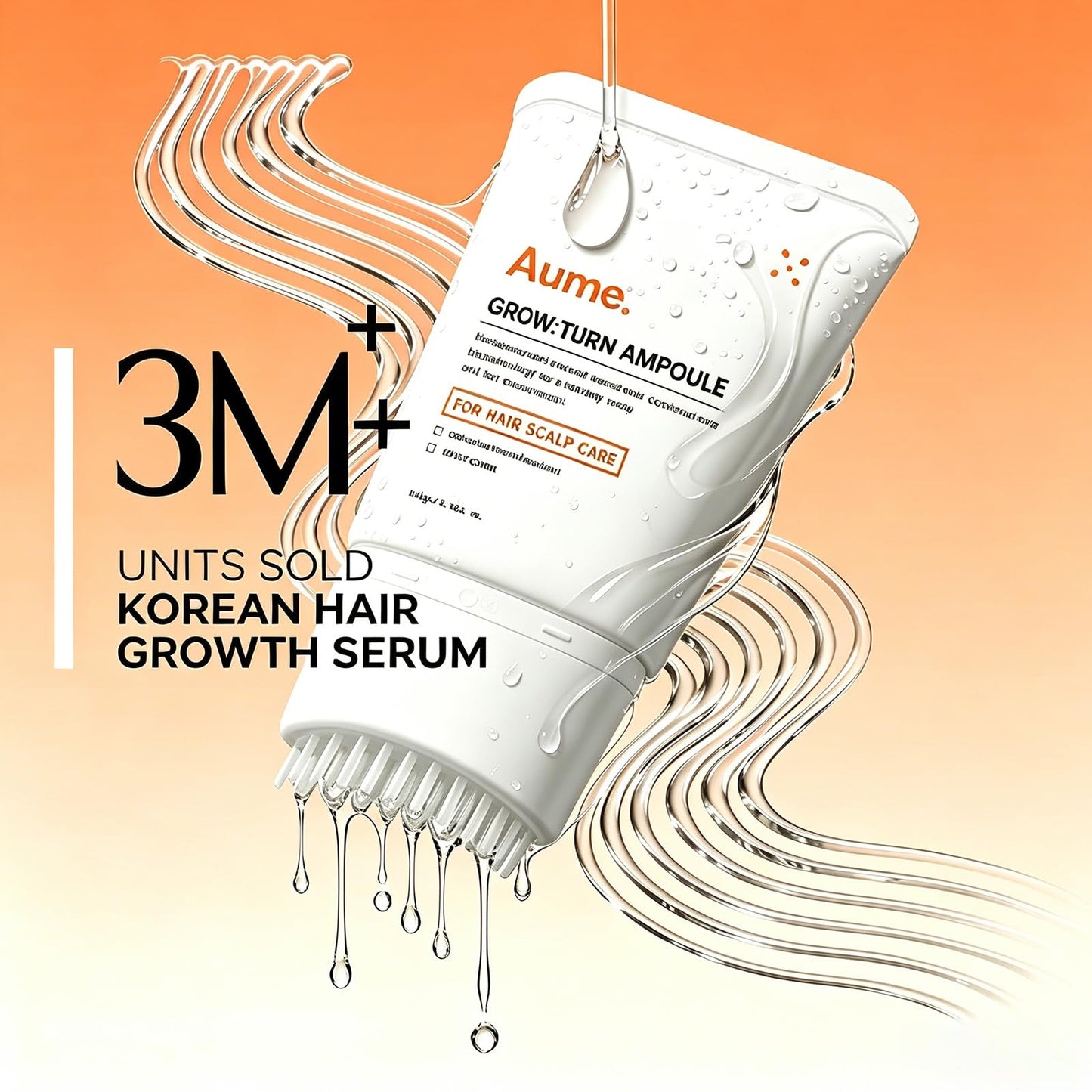 Aume Hair Growth,Hair Serum，Gentle Scalp Care,3.38 fl. oz