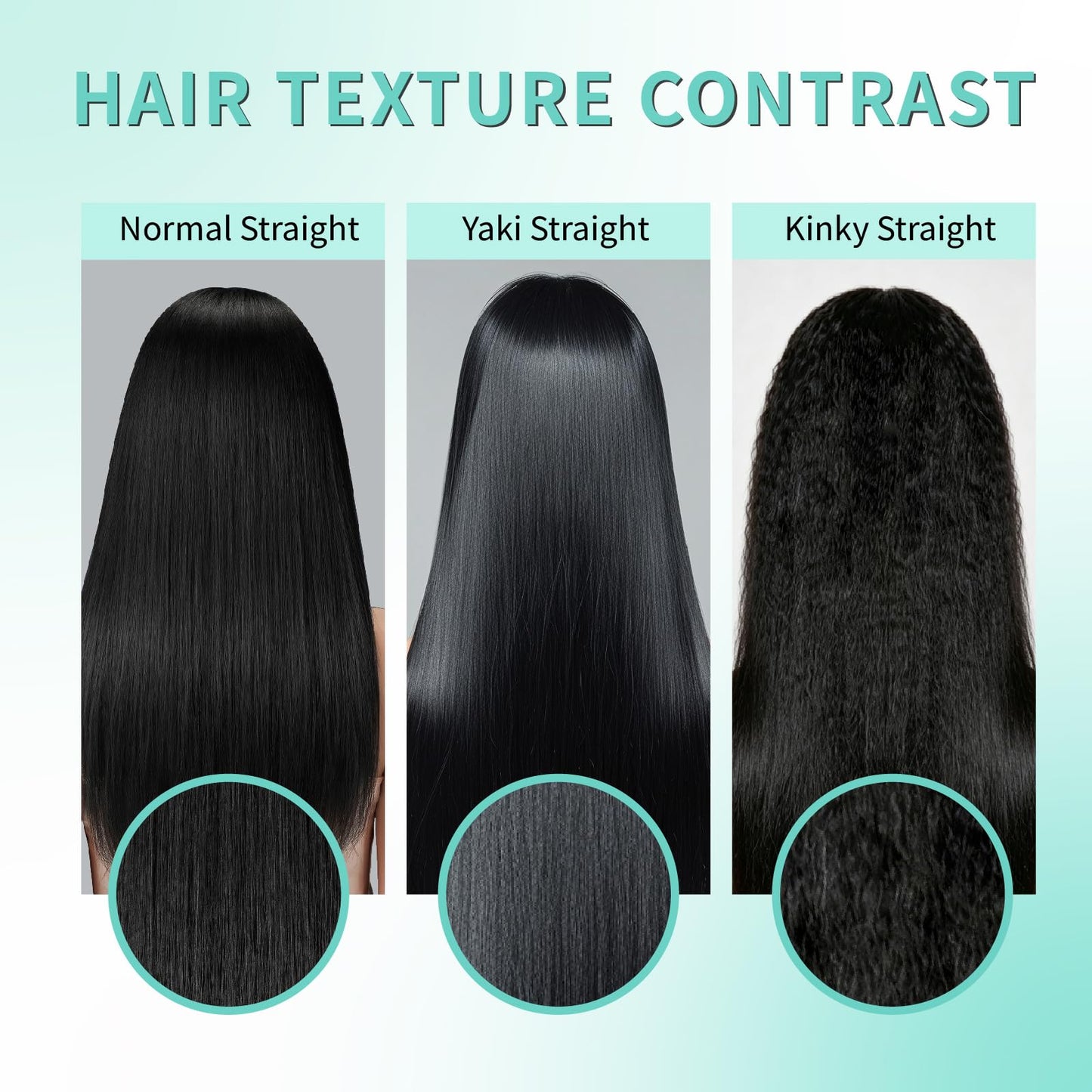 EclatWigs Human Hair Clip in Extensions, 7 Pcs Kinky Straight Hair 120g, 18 Inch Natural Black, Clip in Hair Extensions, Brazilian Remy Hair Extensions for Women