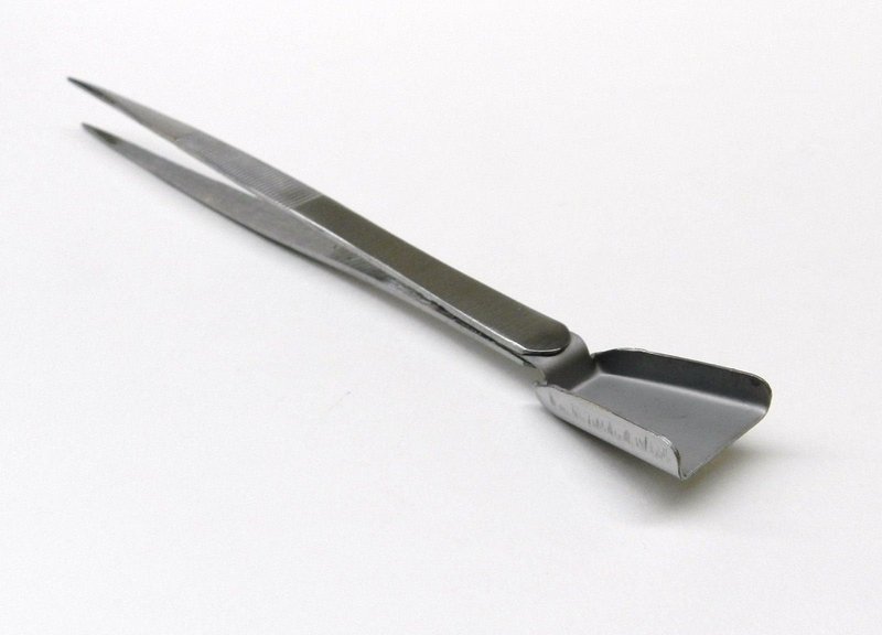 Diamond Tweezer with Scoop For Stones Bead Work Gemologist Tweezers Shovel End By JTS